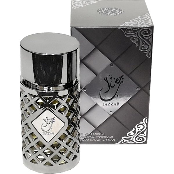 Ard Al Zaafaran Jazzab Silver Eau de Parfum Spray for Men, 3.4 Ounce
