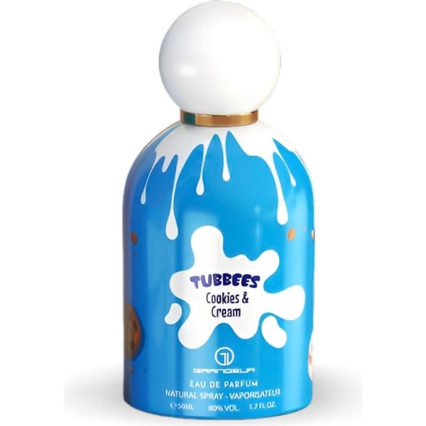 Grandeur Tubbees Perfume 50ML - Cookies & Cream | Unisex Gourmand-Inspired Fragrance | Kid-Friendly Sweet Scent