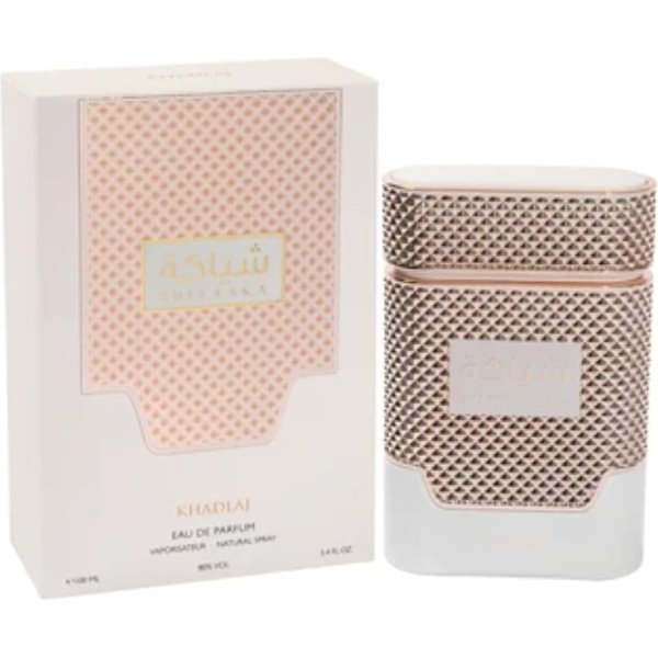 Khadlaj Shiyaaka White Eau de Parfum Spray for Women, 3.4 Ounce