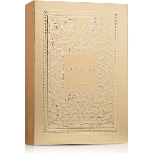 Lattafa Fakhar Gold Extrait - Floral, Amber, Woody - Eau de Parfum Long-Lasting Fragrance for Unisex, 3.40 Ounce / 100 ml