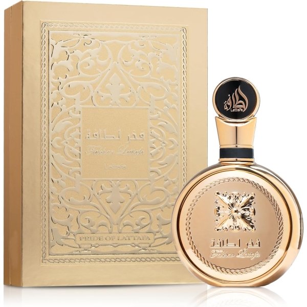 Lattafa Fakhar Gold Extrait - Floral, Amber, Woody - Eau de Parfum Long-Lasting Fragrance for Unisex, 3.40 Ounce / 100 ml