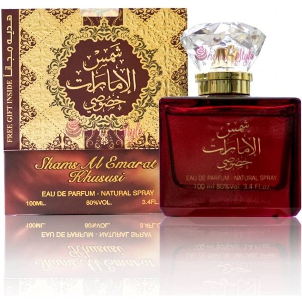 Ard Al Zaafaran Shams Al Emarat Khususi Eau de Parfum Spray for Unisex, 3.4 Ounce
