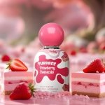 Grandeur Tubbees Perfume 50ML - Strawberry Cheesecake | Unisex Gourmand-Inspired Fragrance | Fun & Playful Scent