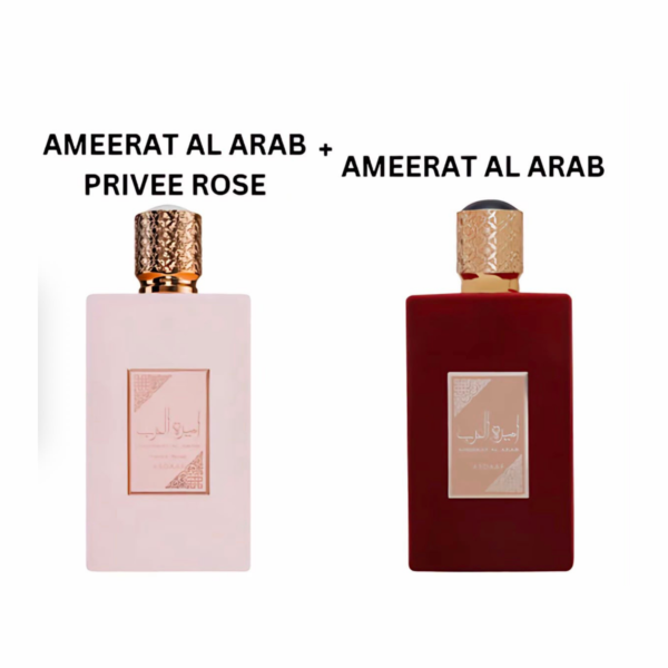 Bundle of Asdaaf: Ameerat Al Arab Prive Rose 100ml & Ameerat Al Arab EDP 100ml