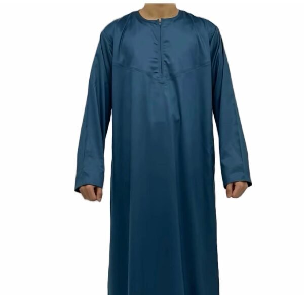 Teal Omani Thobe Jubba for Men (Sizes 52, 54, 56, 58, 60)