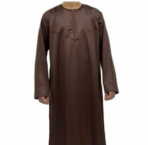 Brown Omani Thobe Jubba for Men (Size 60)